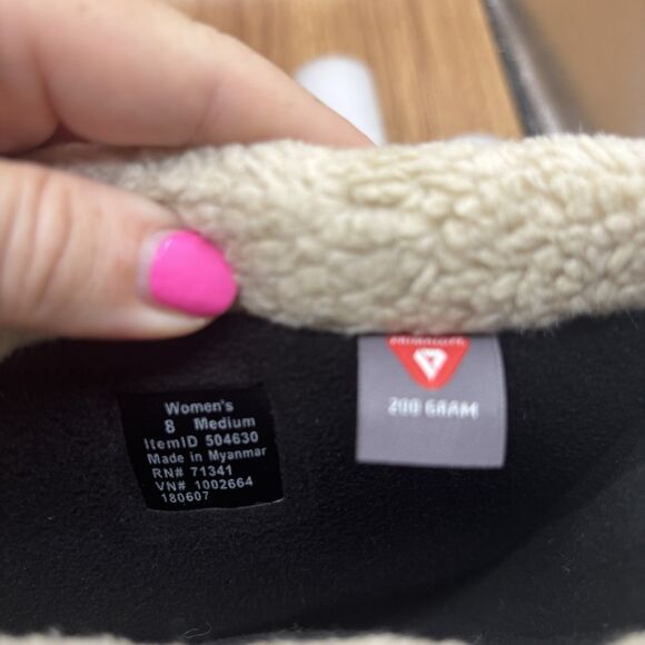 L.L Bean Womens 8 Medium Waterproof Ultralight Snow Boots Insulated 200g Green - Picture 8 of 8